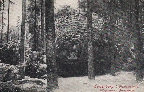 Luisenburg (Fichtelgebirge) Klingergrotte und Festspielplatz ngl E1690