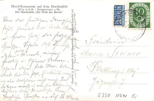 Rhöndorf Siebengebirge Drachenfels Wolkenburg gl195? 163.477