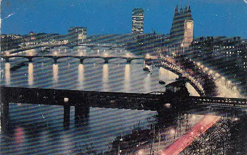London, River Thames and Big Ben at night gl1972 E5223