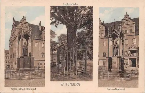 Wittenberg Melanchthon-Denkmal Luther-Denkmal ngl 164.333
