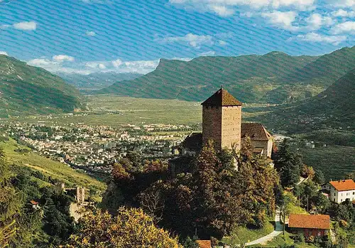 Meran, Schloss Tirol und Brunnenburg gl1980 E2363