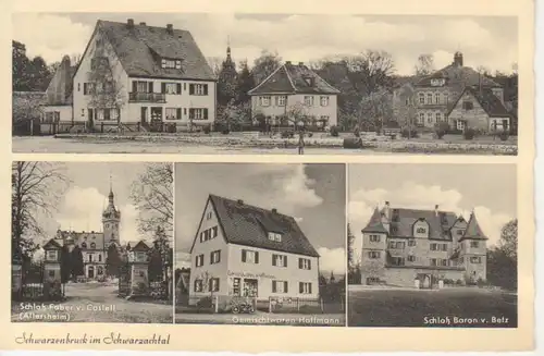 Schwarzenbruck - Straßenpartie, Schlösser, Warenhandlung ngl 228.314