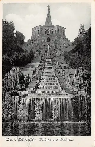 Kassel - Wilhelmshöhe Kaskaden und Herkules feldpgl1940 163.610