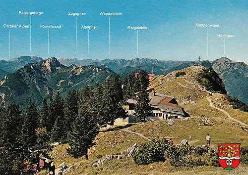 Ruhpolding Obb., Rauschberggipfel mit Alpenpanorama ngl E2964