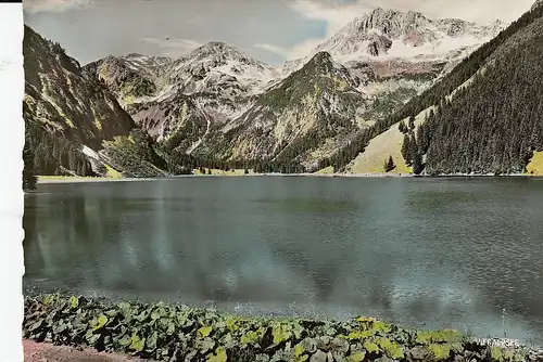 Vilsalpsee in Tirol mit Kugelhorn und Rauhorn glum 1970? E2334