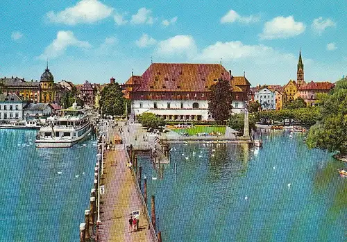 Konstanz am Bodensee, Hafen mit Konzilsgebäude ngl E3066