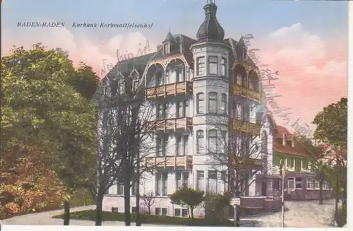 Baden-Baden - Kurhaus Korbmattfelsenhof gl1926 226.818