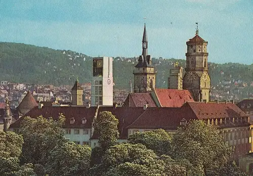 Türme in Stuttgart: Rathaus und Stiftskirche ngl E1930