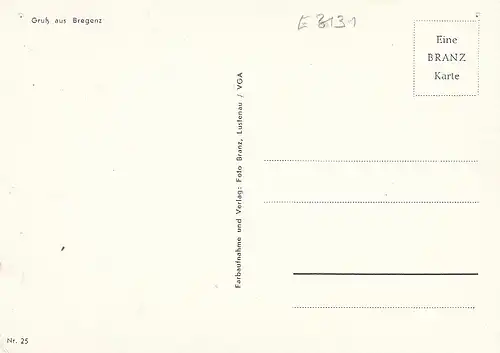 Bregenz am Bodensee, Mehrbildkarte ngl E3131