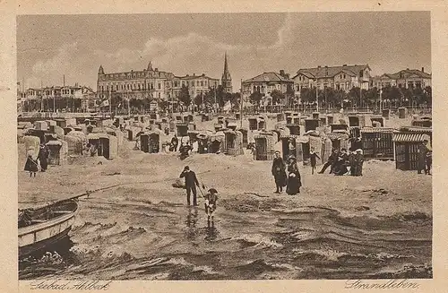 Ostseebad Ahlbeck, Strandleben gl1924 E4087