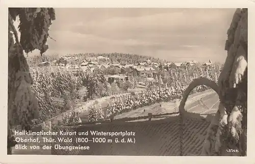 Oberhof (Thür. Wald) Blick von der Ski-Übungswiese ngl E4621