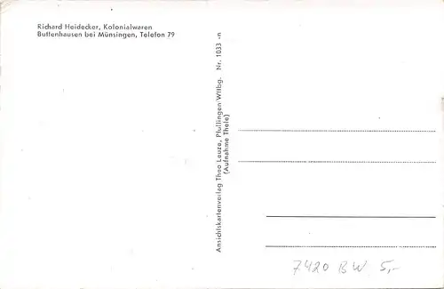 Buttenhausen bei Münsingen - Panorama 2 Ansichten ngl 164.635