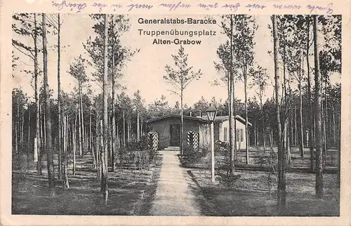 Alten-Grabow Generalstabs-Baracke Truppenübungsplatz feldpgl1916 164.337