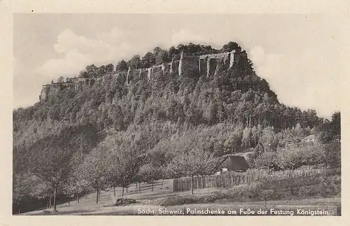 Sächs.Schweiz, Palmschenke am Fuß der Festung Königstein ngl E4688