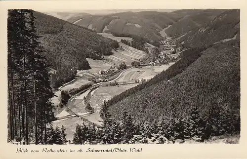 Blick vom Rothenstein im ob.Schwarzatal, Thür. Wald ngl E4703