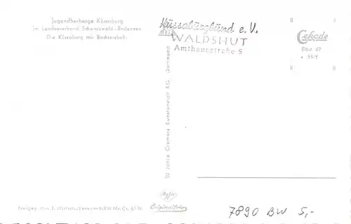 Waldshut Die Küssaburg mit Bechtersbohl ngl 164.370