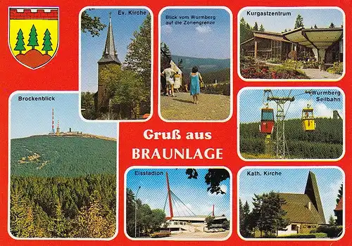 Braunlage/Harz, Mehrbildkarte ngl E3433