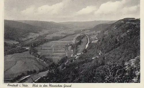 Arnstadt in Thüringen,Blick in den Plaueschen Grund ngl E4225