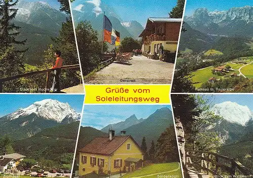 Berchtesgadener Land, Soleleitungsweg, Mehrbildkarte ngl E3145