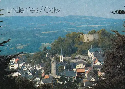 Lindenfels, Odenwald, Panorama ngl E3168