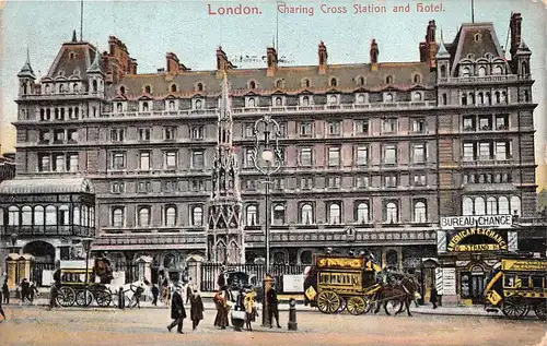 London Charing Cross Station and Hotel gl1906 164.528