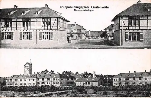 Grafenwöhr - Truppenübungsplatz, Mannschaftslager feldpgl1918 167.270