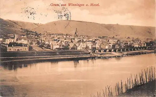 Winningen an der Mosel Uferpanorama bahnpgl1907 164.728