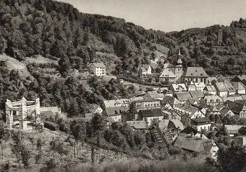 Bad Berneck im Fichtelgebirge Panorama gl1960 E2145