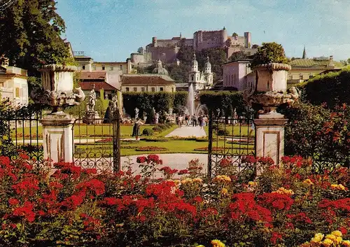 Salzburg Mirabellengarten >Dom>Festung gl1981 E2155