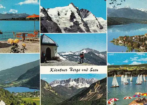 Kärntner Berge und Seen, Mehrbildkarte glum 1965? E2177