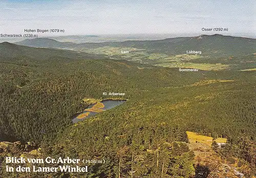 Bayer.Wald, Blick vom Gr.Arber in den Lamer Winkel ngl E3337