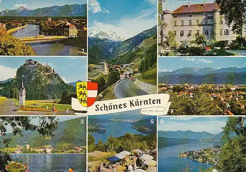 Schönes Kärnten, Mehrbildkarte gl1966 E2187