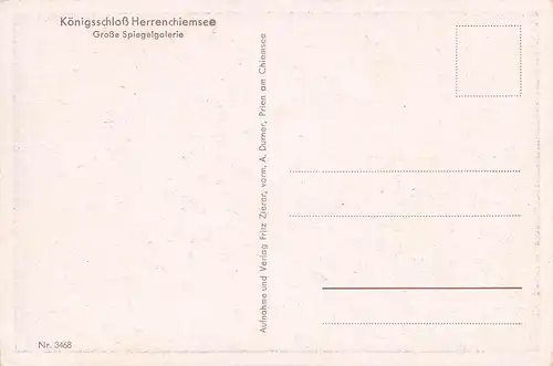 Königsschloss Herren-Chiemsee Große Spiegelgalerie ngl 165.999