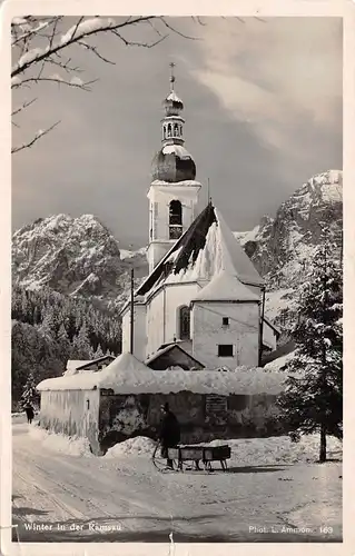 Ramsau Kirche im Schnee gl1936 165.855