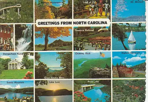 USA Greetings from North Carolina gl1974 E2672