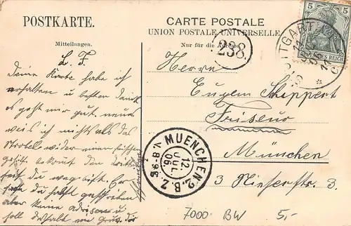 Stuttgart Neues Rathaus gl1906 164.559