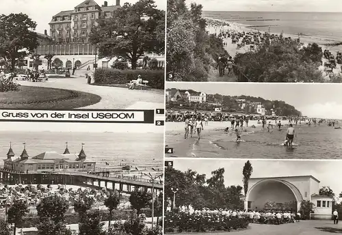 Insel Usedom, Mehrbildkarte ngl E3711