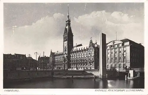 Hamburg Rathaus Reichsbank Ehrenmal ngl 163.558