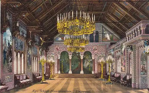 Königsschloß Neuschwanstein, Sängersaal ngl E5459
