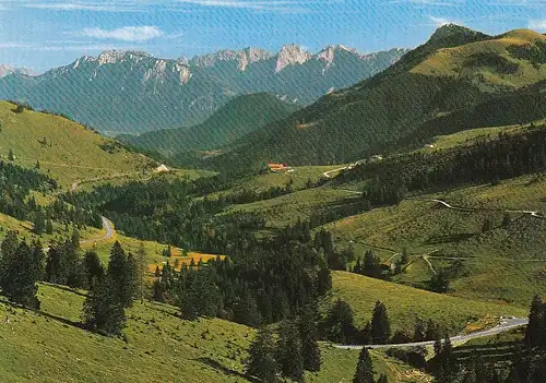 Queralpenstraße Inntal - Sudelfeld - Bayrischzell mit Kaisergebirge ngl E3405