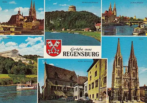 Grüße aus Regensburg, Mehrbildkarte ngl E2382