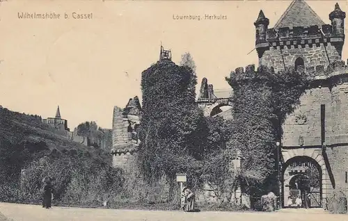 Wilhelmshöhe bei Cassel, Löwenburg-Eingang gl1915 E2392