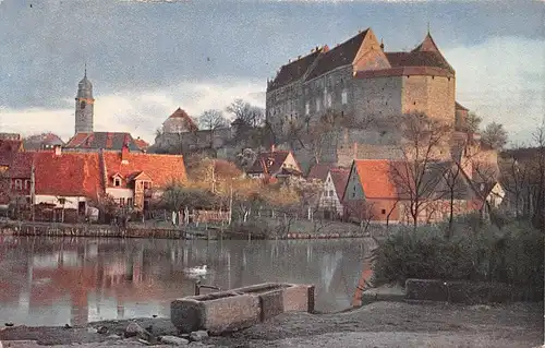 Cadolzburg - Wasserpartie mit Burg gl1925 166.467