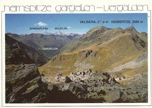 Silvretta, Heimspitze, Gargellen, Panorama ngl E3776