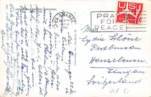 Monroe WI Turner Hall gl1962 164.100
