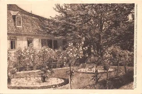 Weimar Goethe's Rosengarten Blick sein Arbeits.- u. Sterbezimmer ngl 165.016