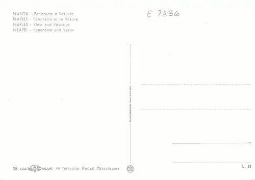 Napoli, Panorama e Vesuvio ngl E2836