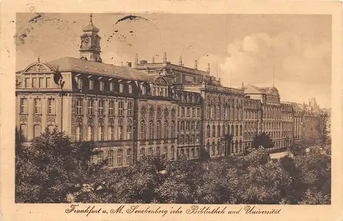Frankfurt a.M. Senckenberg'sche Bibliothek und Universität gl1925 163.732