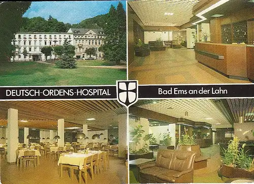 Bad Ems an der Lahn, Deutsch-Ordens-Hospital, Mehrbildkarte ngl E2882