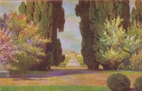 Potsdam. Durchblick auf Schloß Sanssouci, ngl E5557